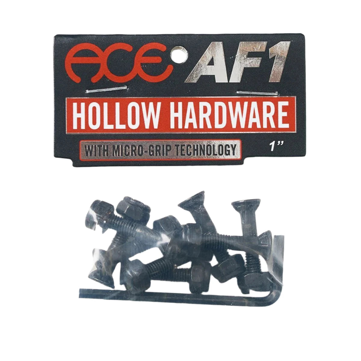 Ace AF1 HOLLOW Bolts w/ Grippers Allen 1"