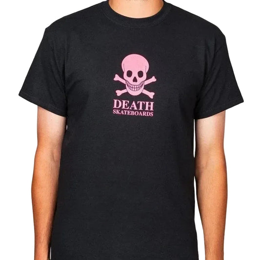 Death OG Skull Short Sleeve Tee - Black Pink