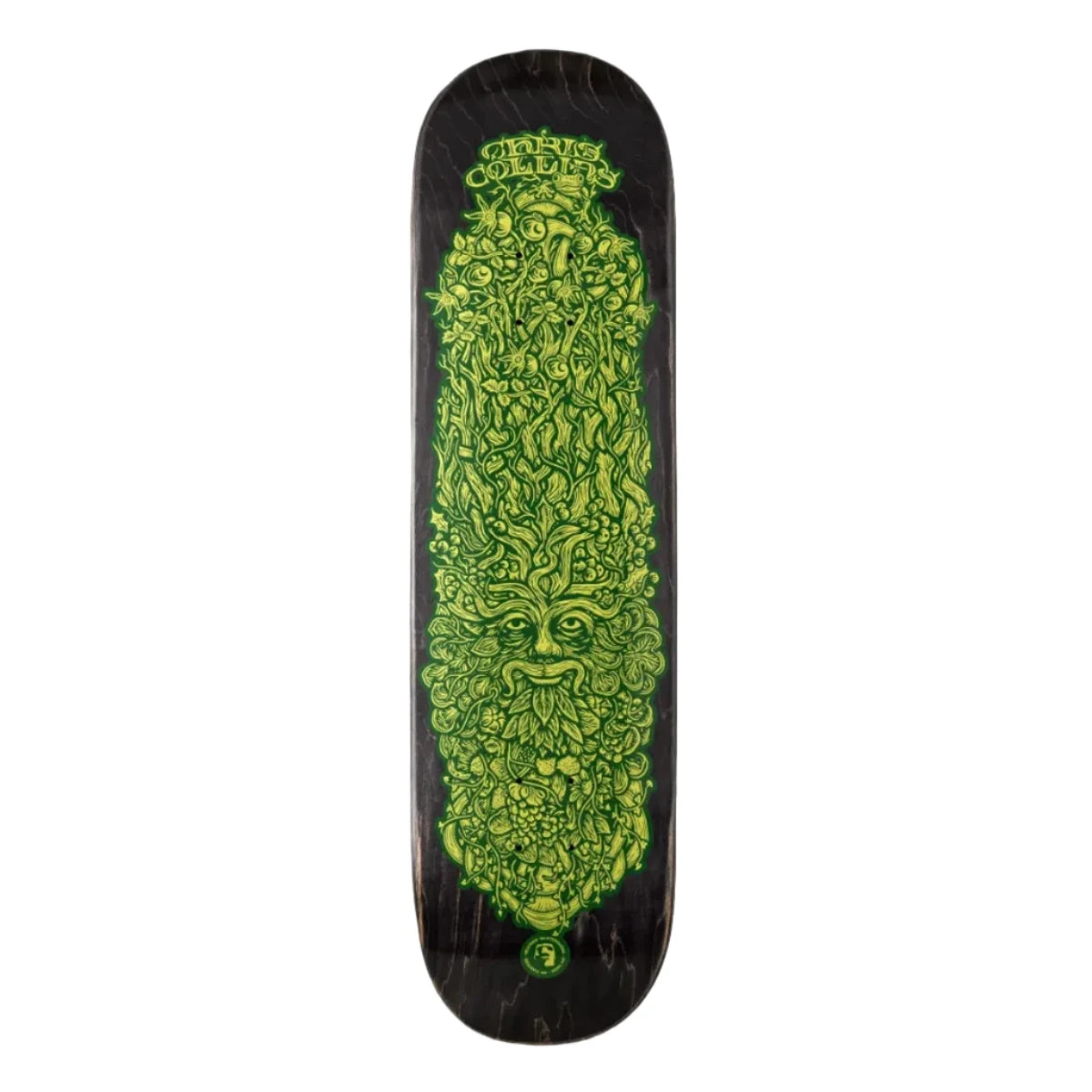 Heathen Chris Collins Green Man on Squarehead Deck - 8.25"