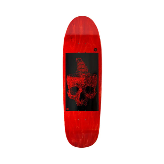 Heathen Stormy Seas Floater Red Deck - 9.4"