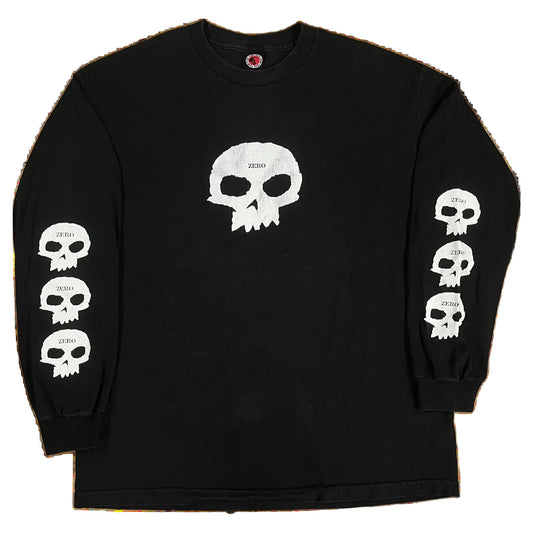 Zero Multi Skull Longsleeve Tee - Black