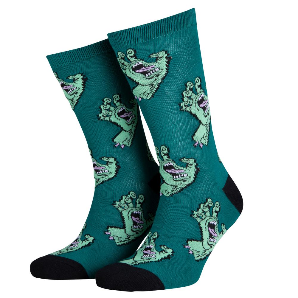 Santa Cruz Multi Hand Socks (2 Pack) - Verdigris & Navy Blue