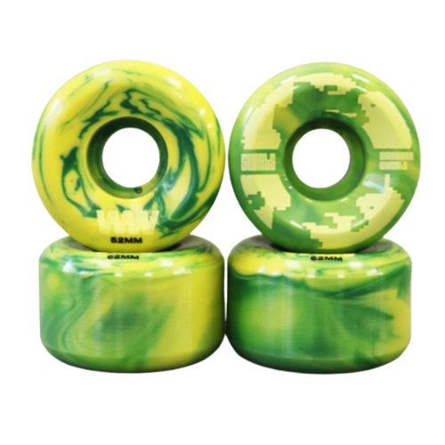 Wayward Swirl Formula Green/Yellow Wheels - 52mm