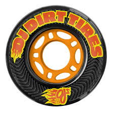 OJ Dirt Tires Thunder Juice 78a Black Wheels - 70mm