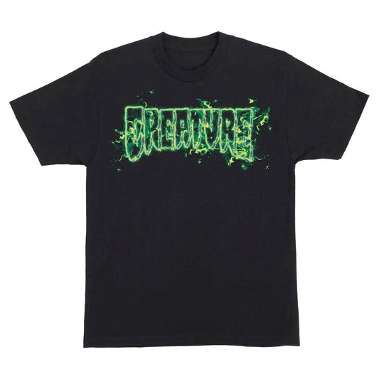Creature Inferno Logo Outline T Shirt - Black