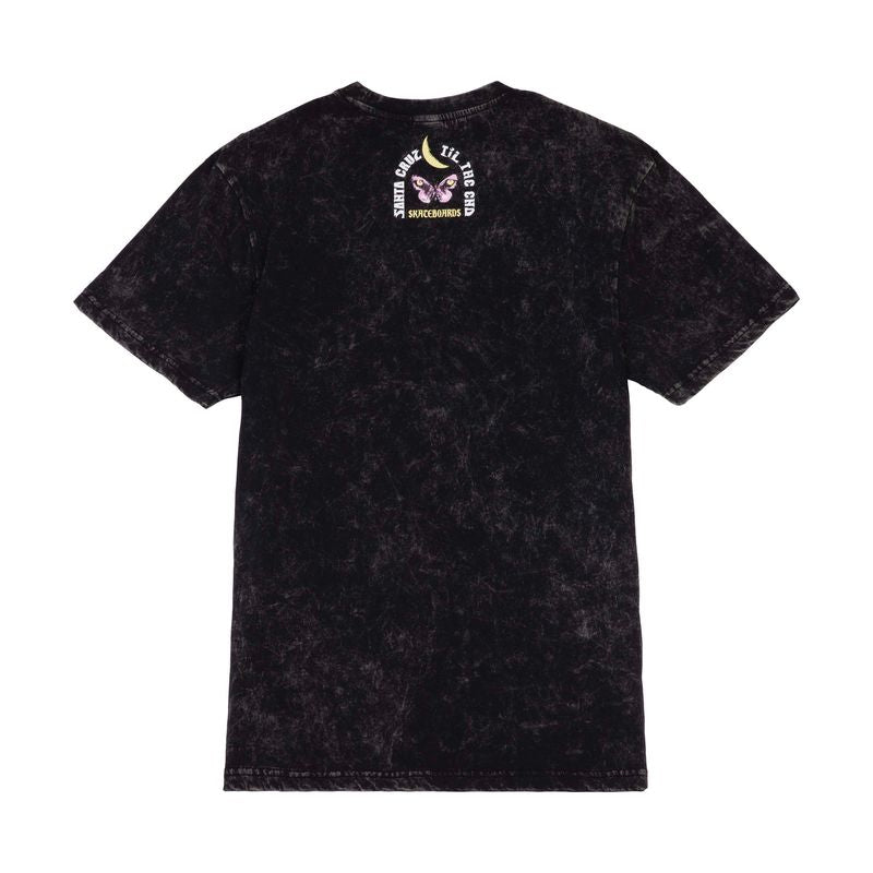 Santa Cruz Womens Night Visions T-Shirt - Black Acid Wash