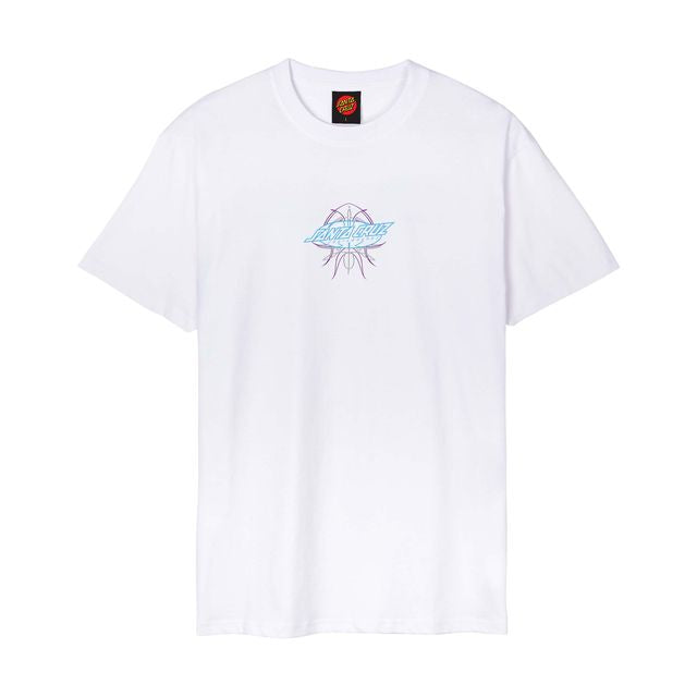 Santa Cruz Meek Pinstripe Slasher T-Shirt - White