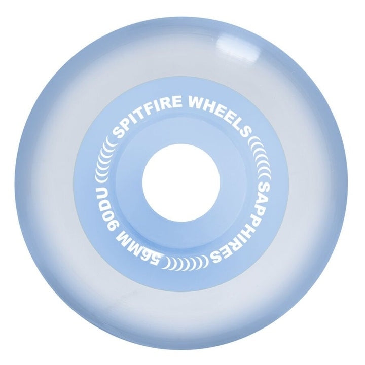 Spitfire X April Sapphire 90Du Radial Clear Blue Wheels - 56mm