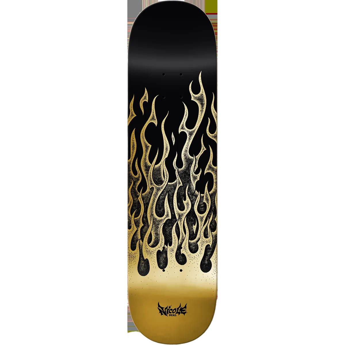Real Nicole Hause Flames Redux Twin Nose 8.25 skateboard deck