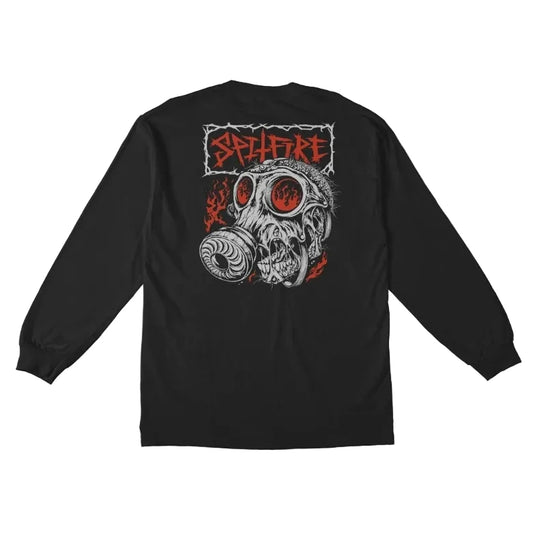 Spitfire Gas Mask Longsleeve - Black
