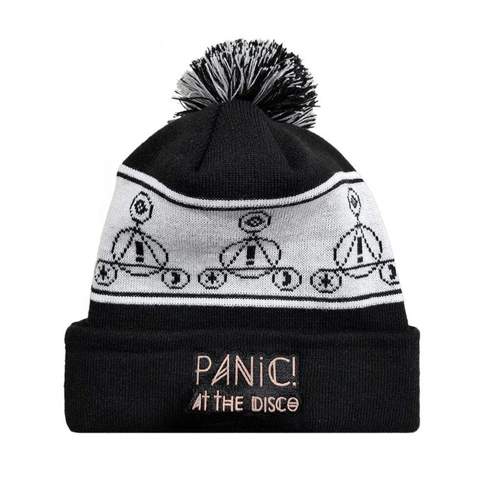 Panic At The Disco Icons Beanie - Black and White