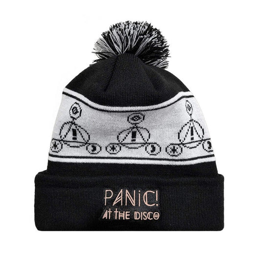 Panic At The Disco Icons Beanie - Black and White