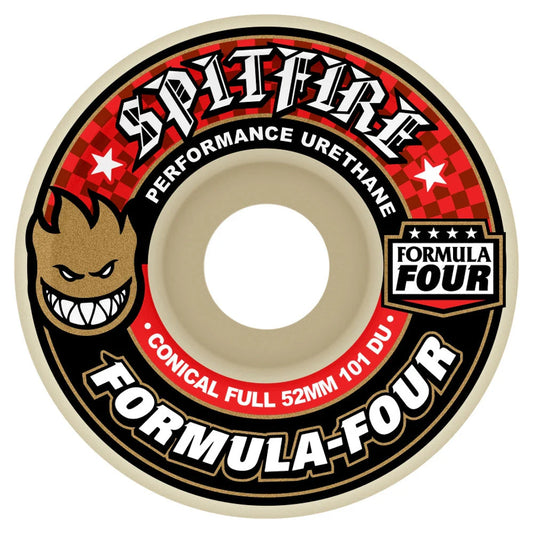 Spitfire F4 101Du Conical Full Wheels - 52mm