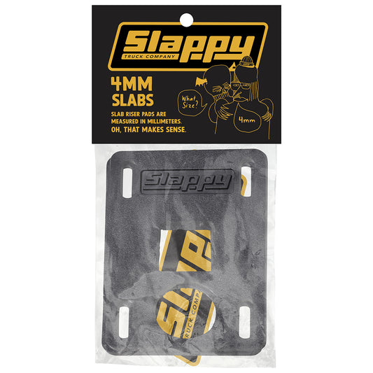Slappy Slabs Low Risers Black - 4mm