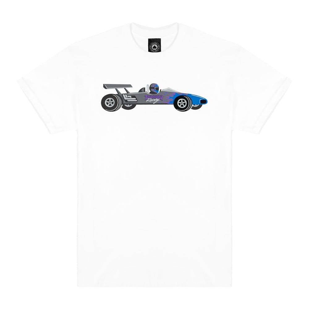 Thrasher Racecar Tee - White