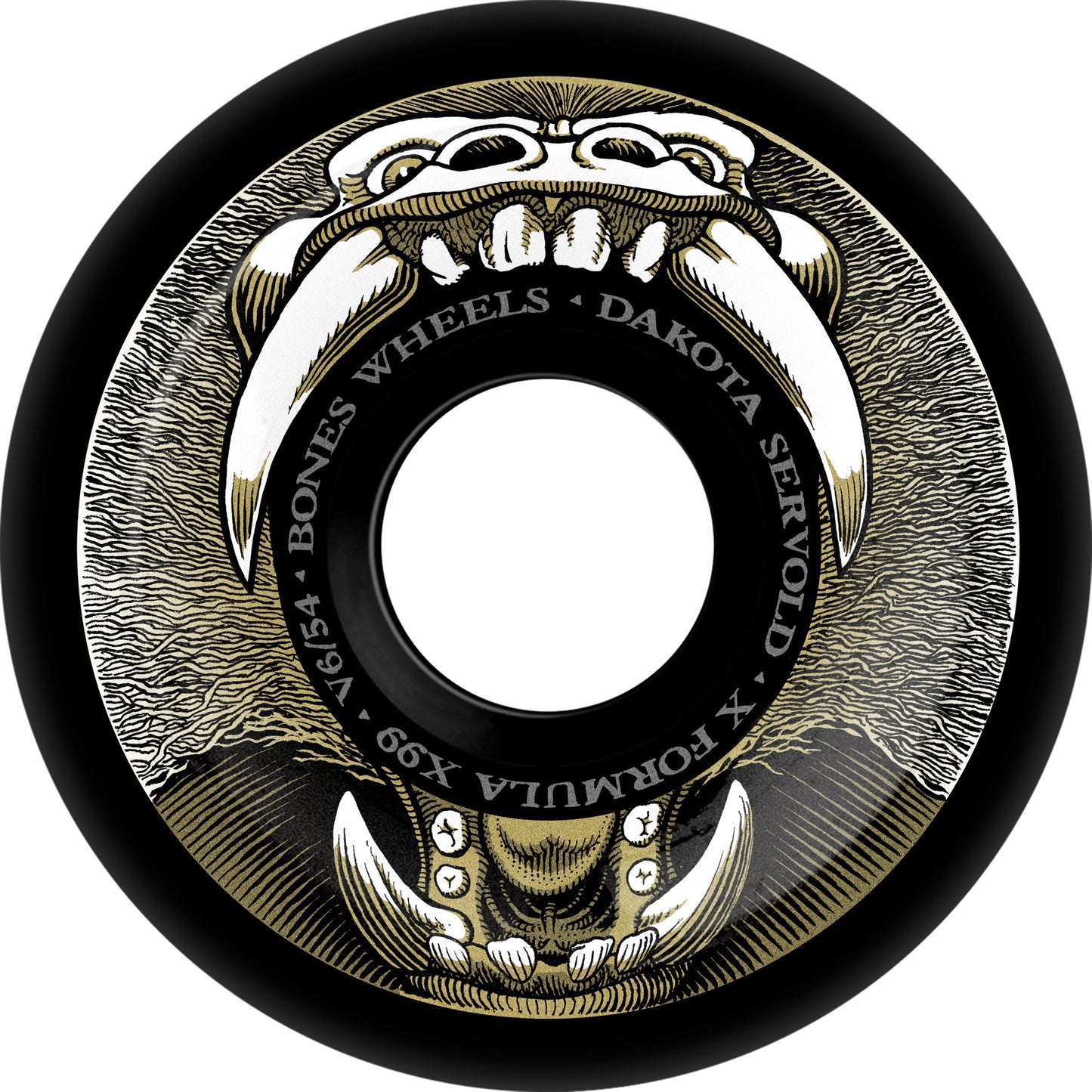 Bones Servold Baboonatic V6 Widecut X-Formula 99a Black Wheels - 54mm