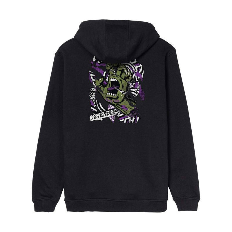 Santa Cruz Damaged Hand Hoodie - Black