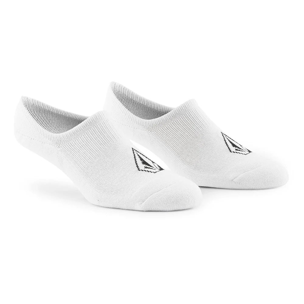 Volcom Full Stone No Show Socks 3 Pack - White