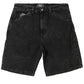 Real Street Cleaner Black Stone Acid Wash Shorts