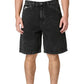 Real Street Cleaner Black Stone Acid Wash Shorts