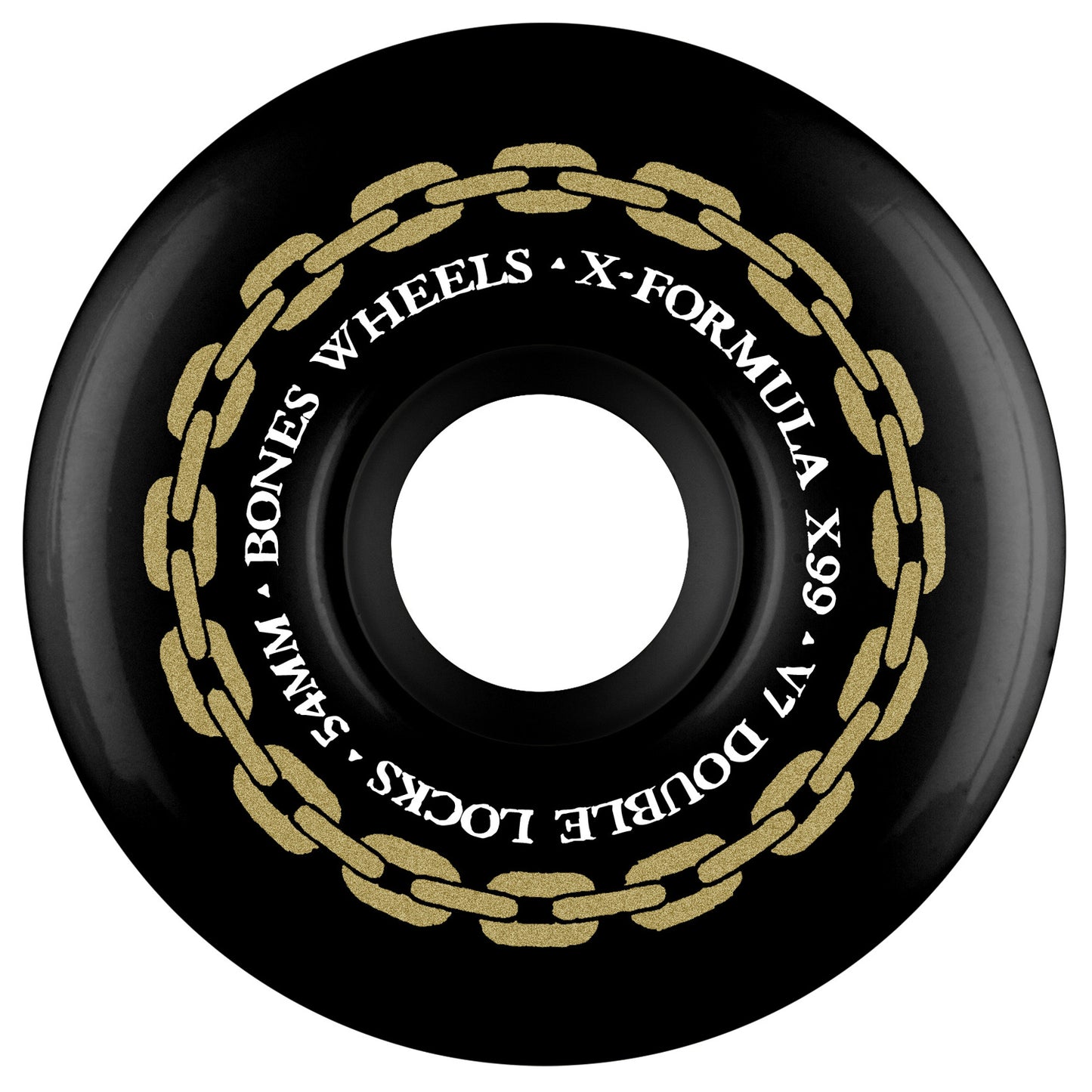 Bones X-Formula V7 Double Locks X99 Black Wheels - 56mm