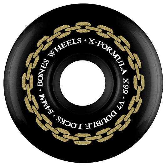 Bones X-Formula V7 Double Locks X99 Black Wheels - 56mm