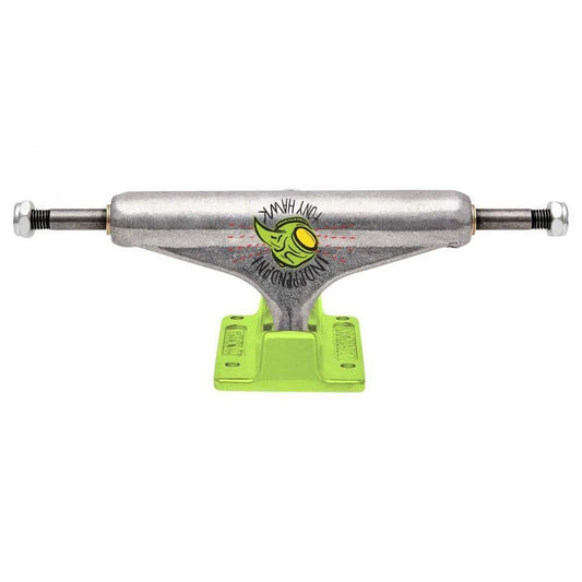 Independent Stage 11 Truck Forged Hollow Hawk - Silver/Green