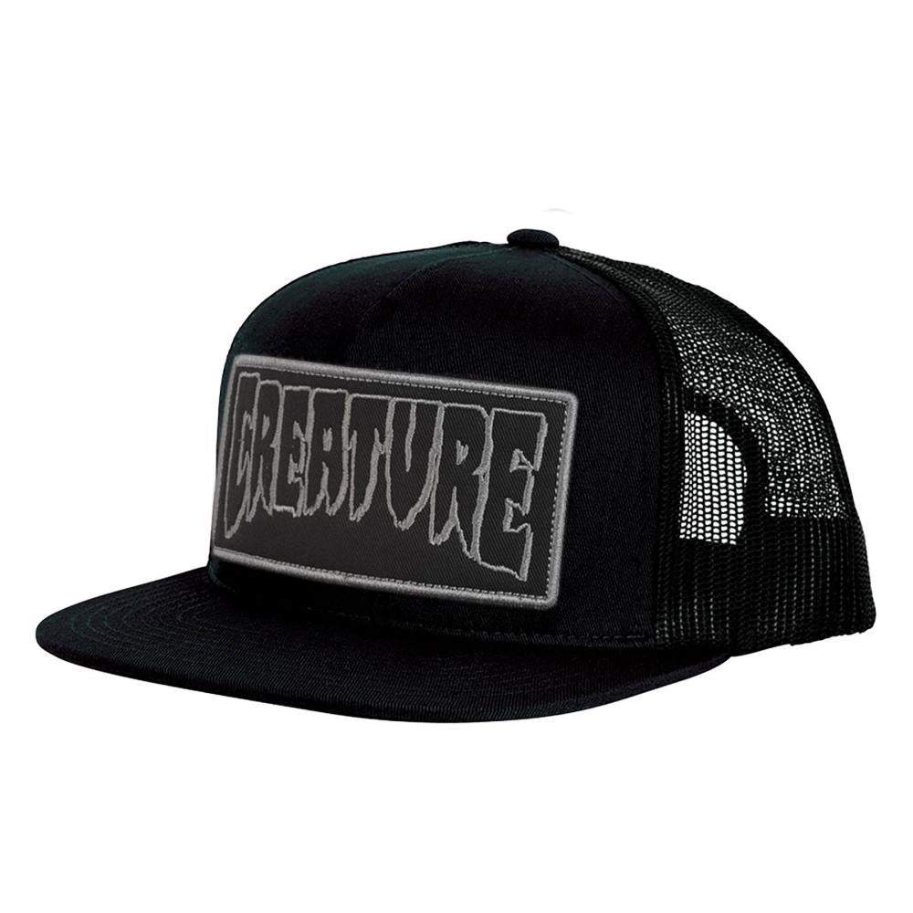 Creature Mesh Trucker Cap Reverse Patch - Black