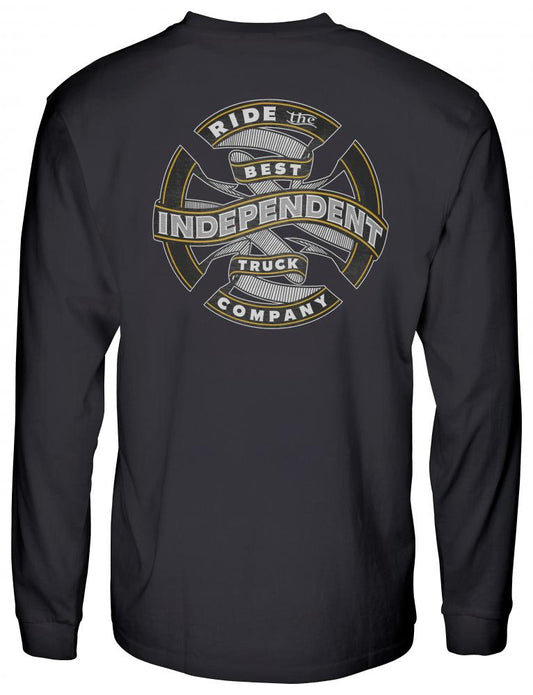 Independent BC Ribbon L/S T-Shirt - Black