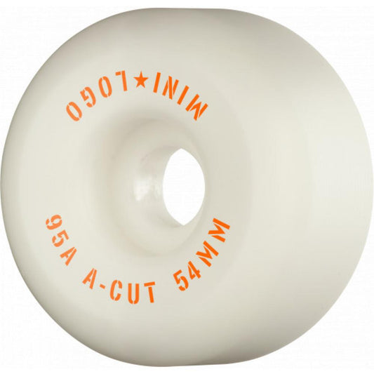 Mini Logo Wheels 54mm A-Cut 2 Hybrid 95a - White