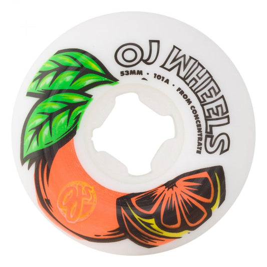 OJ Wheels From Concentrate Hardline 101a - White