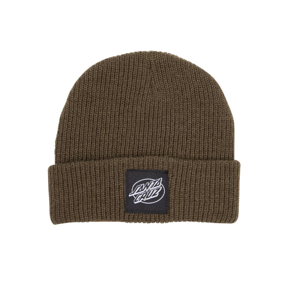 Santa Cruz Oval Dot Mono Beanie - Uniform Green