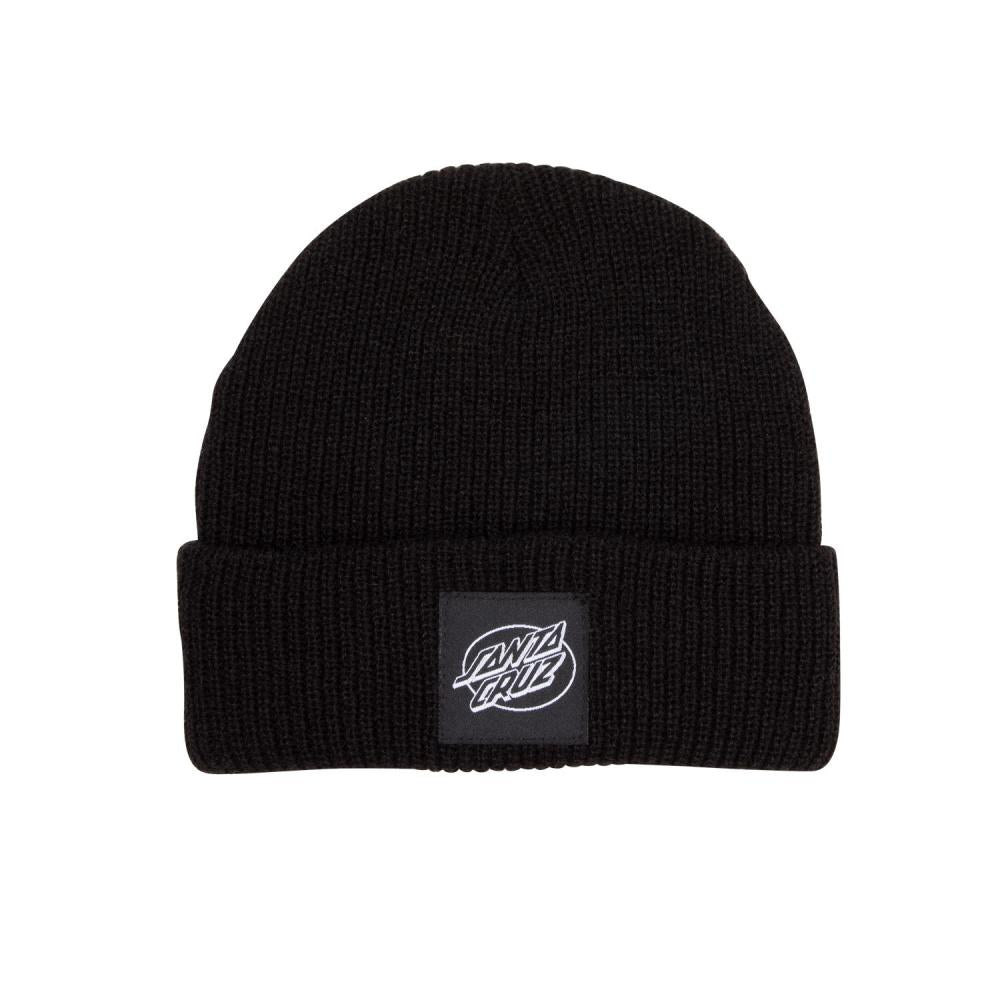 Santa Cruz Oval Dot Mono Beanie - Black