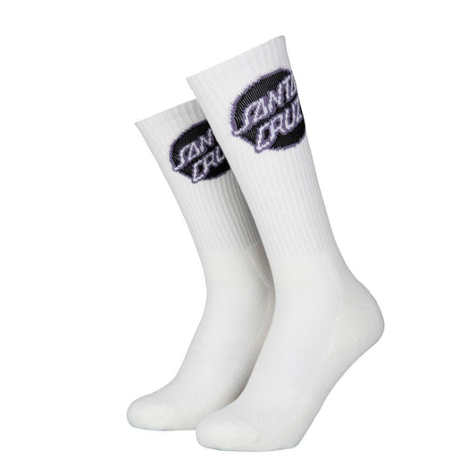 Santa Cruz Other Dot Sock - White