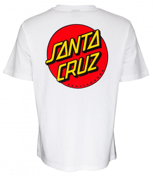 Santa Cruz Classic Dot Chest Women's T-Shirt - White