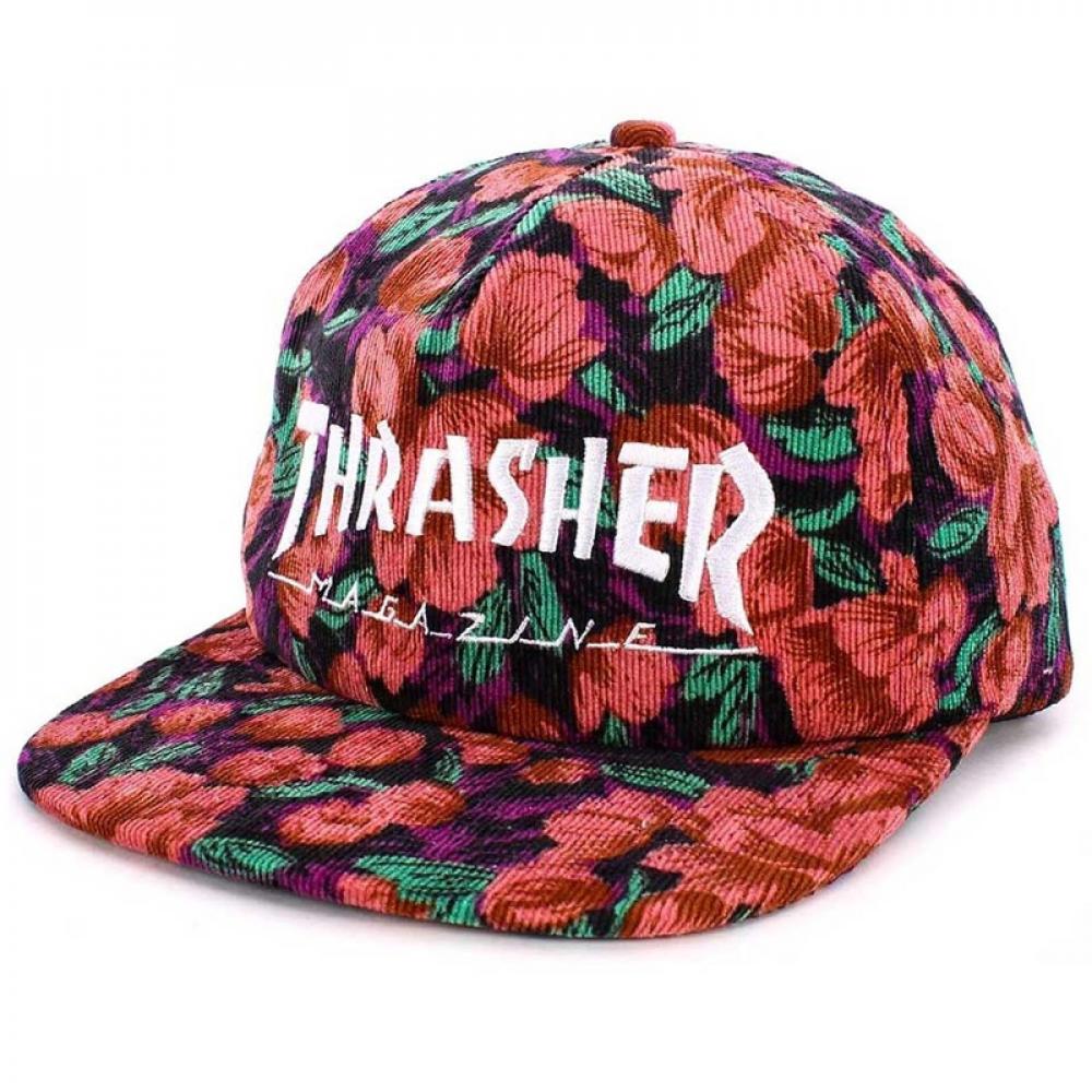 Thrasher Mag Logo Snapback Cap - Pink Floral