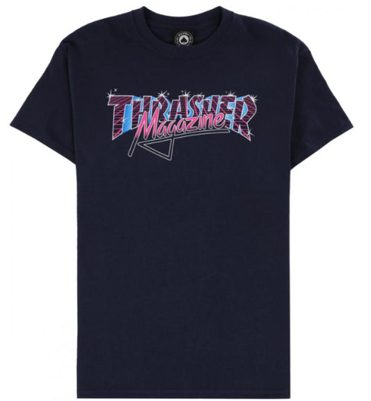 Thrasher T-Shirt Vice Logo - Navy