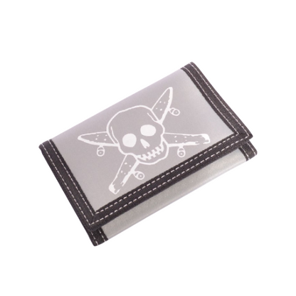 Fourstar Pirate Velcro Wallet Charcoal/White