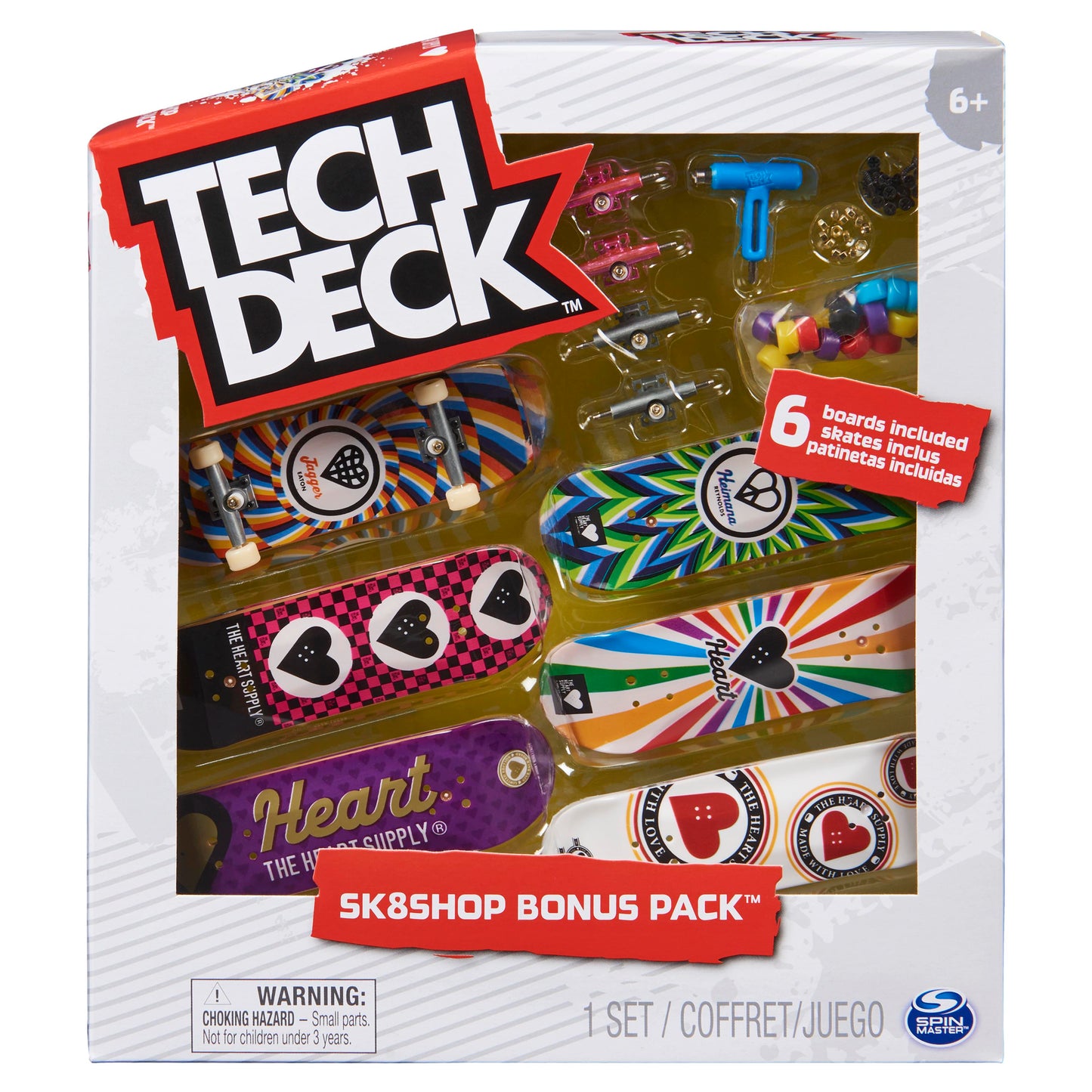 Tech Deck Sk8 Shop 6 Pieces - Heart Supply