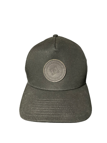 DC Leather Patch Cap - Black