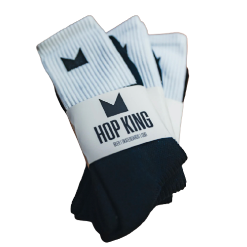 Hop King 2 Panel Socks - Black