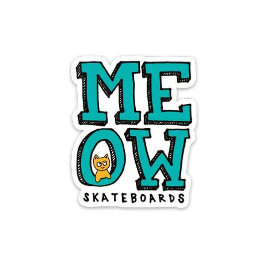 Meow Stacked Logo Sticker