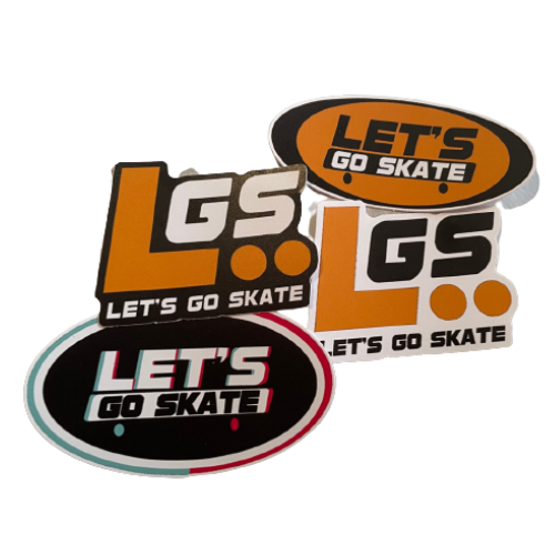 Let’s Go Skate Sticker Pack – Scenic Skate Shop