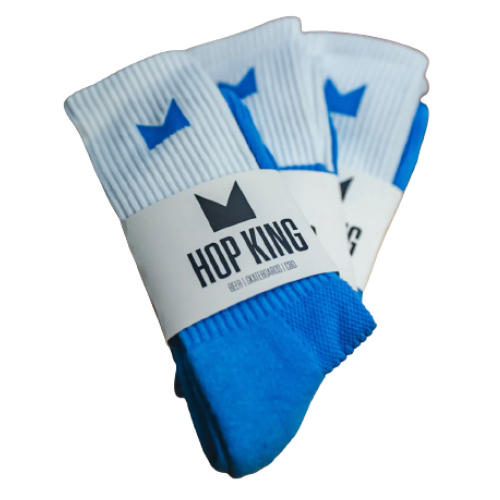 Hop King 2 Panel Socks - Blue