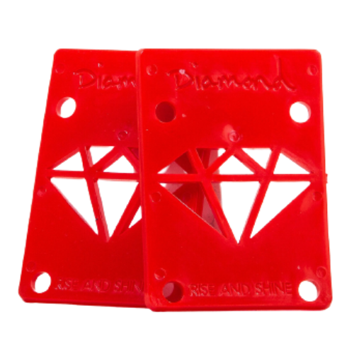 Diamond Rise And Shine Red Risers - 1/8” – Scenic Skate Shop