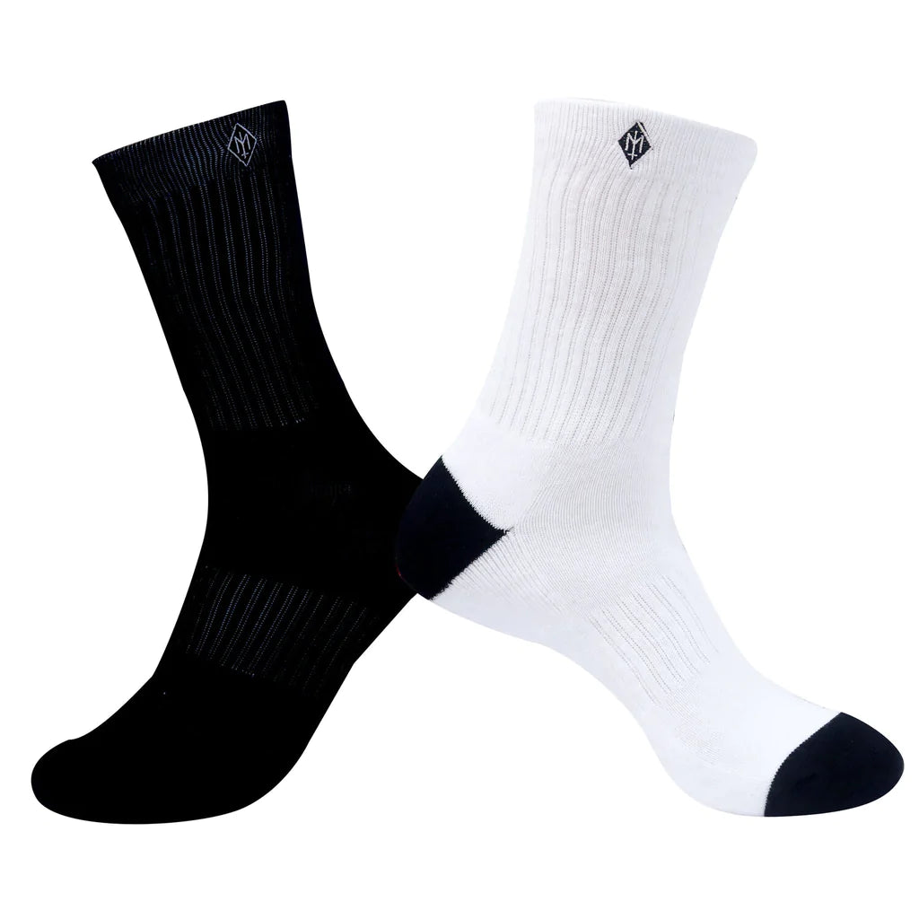 Meraki ‘Same Same But Different’ Socks - White Black