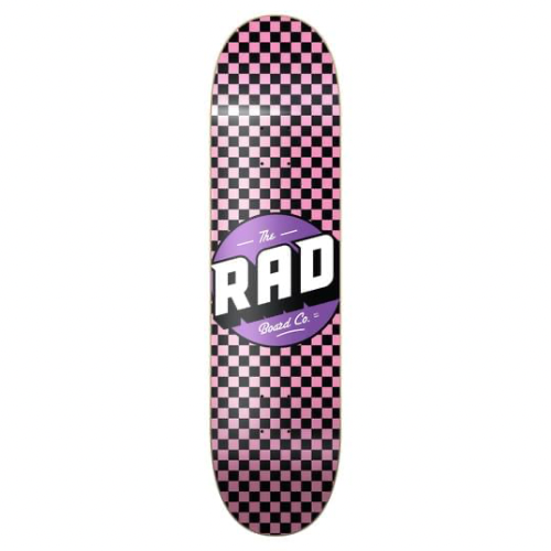 Rad Checker Black/Pink Deck - 7.75”