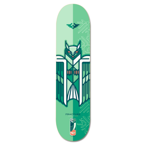 Fracture Jono Wood Green Deck - 8.25”