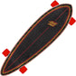 Santa Cruzer Longboard Flame Dot Pintail Red - 33”
